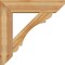Ekena Millwork Olympic Slat Rough Sawn Bracket w/ Offset Brace, Western Red Cedar, 8"W x 32"D x 32"H BKT0806X32X32OLY06RWR - alternate 4